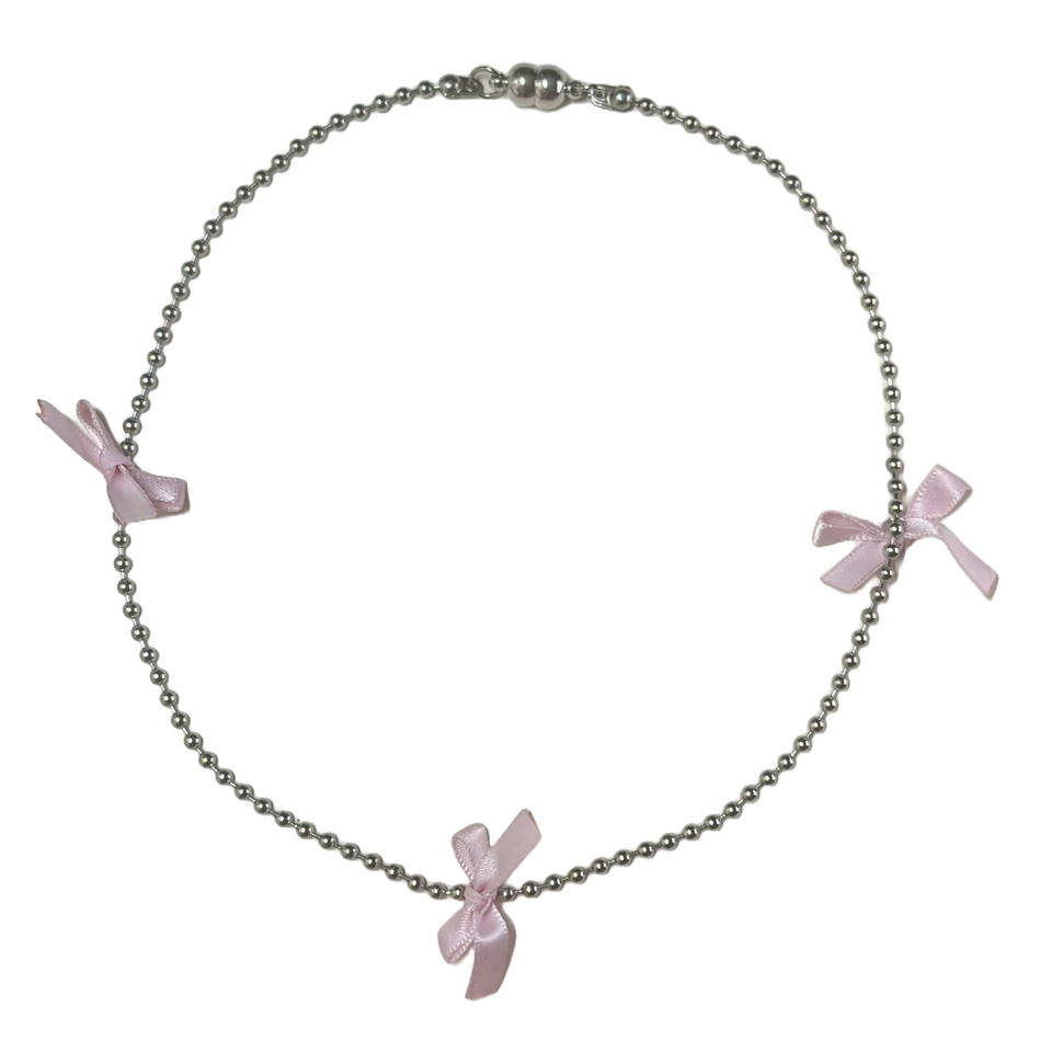 RIBBON NECKLACE (stainless steel) $15